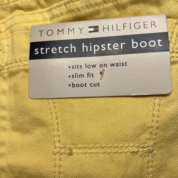 NWT Tommy Hilfiger Stretch Hipster Boot Yellow Size 8 Jeans - Picture 6 of 10
